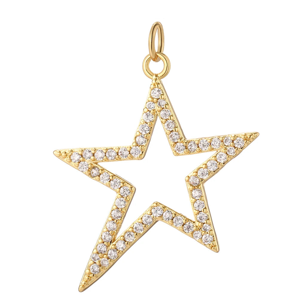 Étoile charm, star charm, Charmeez, Caelestis collection, silver rhinestones, crystal star, bracelet charm, necklace charm, celestial jewelry, gift idea, bijoux étoile, charm étoile