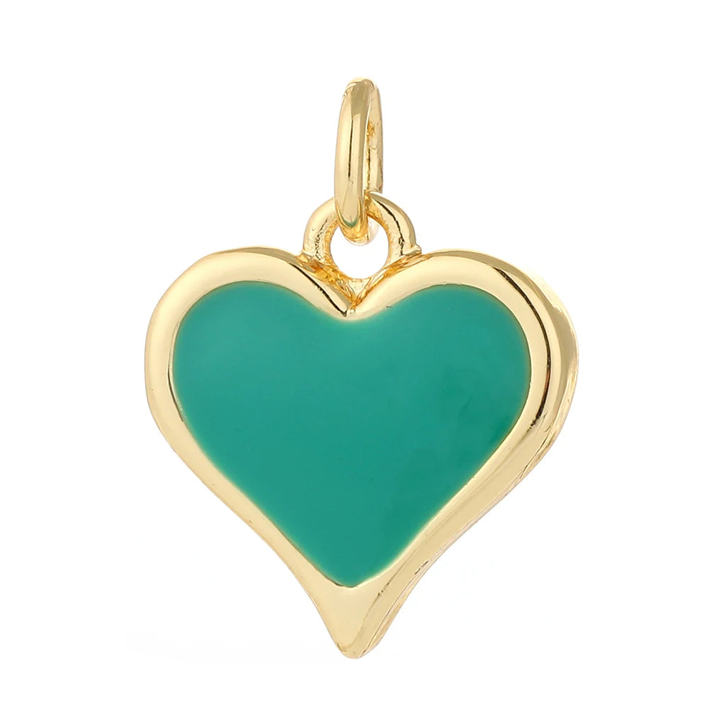 Cœur, Charmeez gold charm, minimalist heart pendant, simple heart design, Queen of Hearts collection, DIY jewelry supplies, custom charm for necklaces bracelets earrings, jewelry gift idea, love charm